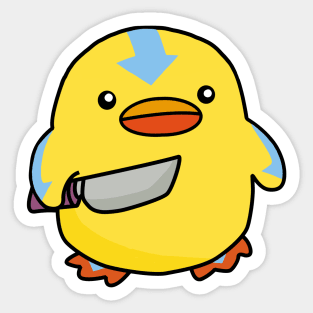 Avatar Duck, knife bender! Sticker